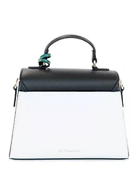 Top Handle Crossbody Bag with Charm 