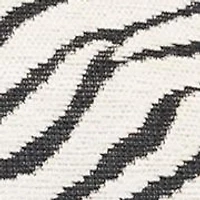 Zebra Canvas Hobo Bag with Charms