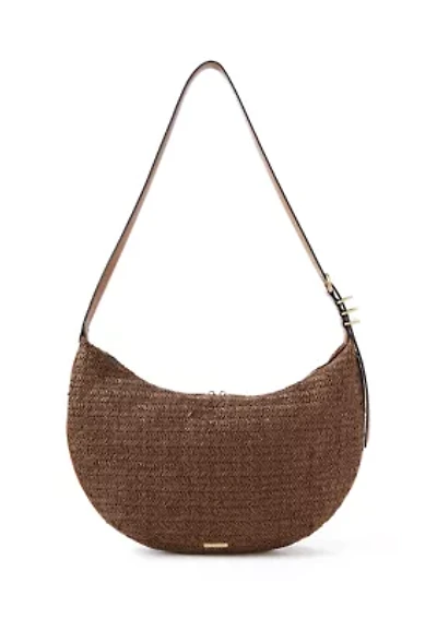 Slouchy Straw Convertible Bag