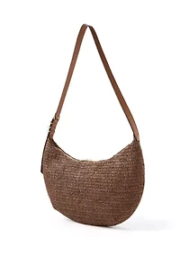 Slouchy Straw Convertible Bag