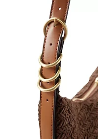 Slouchy Straw Convertible Bag