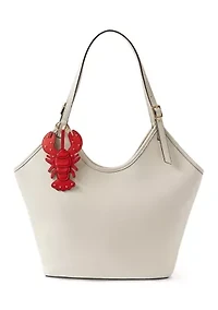 Triple Entry Tote with Buckle Strap