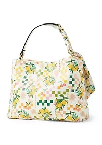 Double Compartment Satchel Bag with Chain Handle