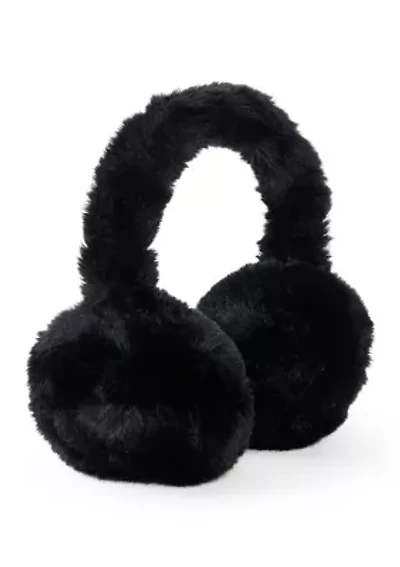 All Over Solid Faux Fur Earmuffs