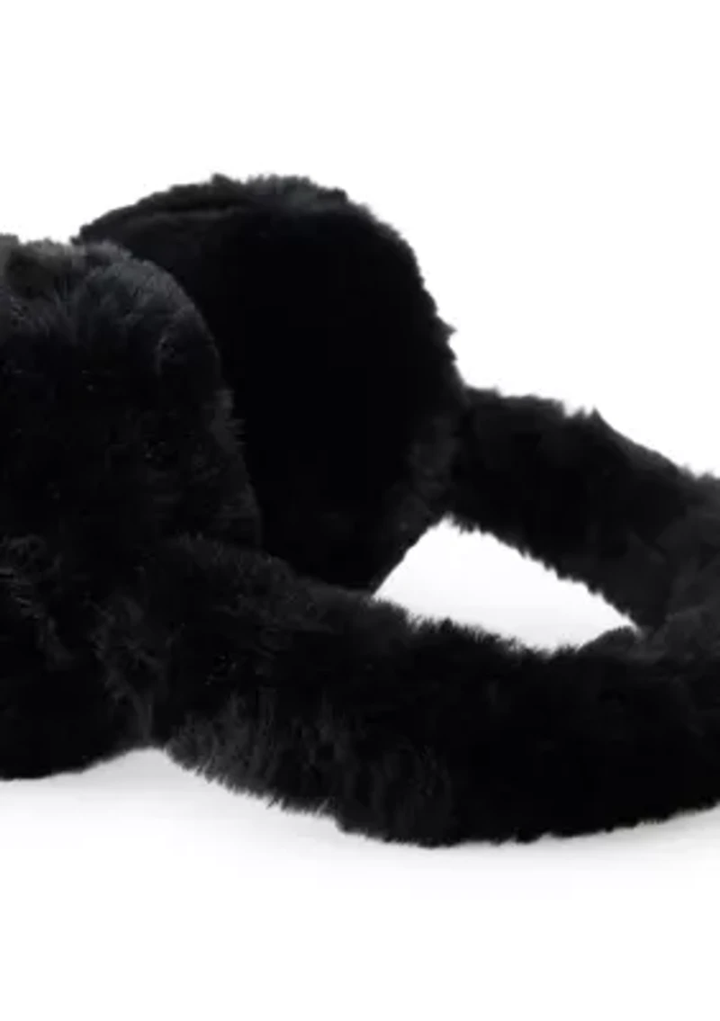 All Over Solid Faux Fur Earmuffs
