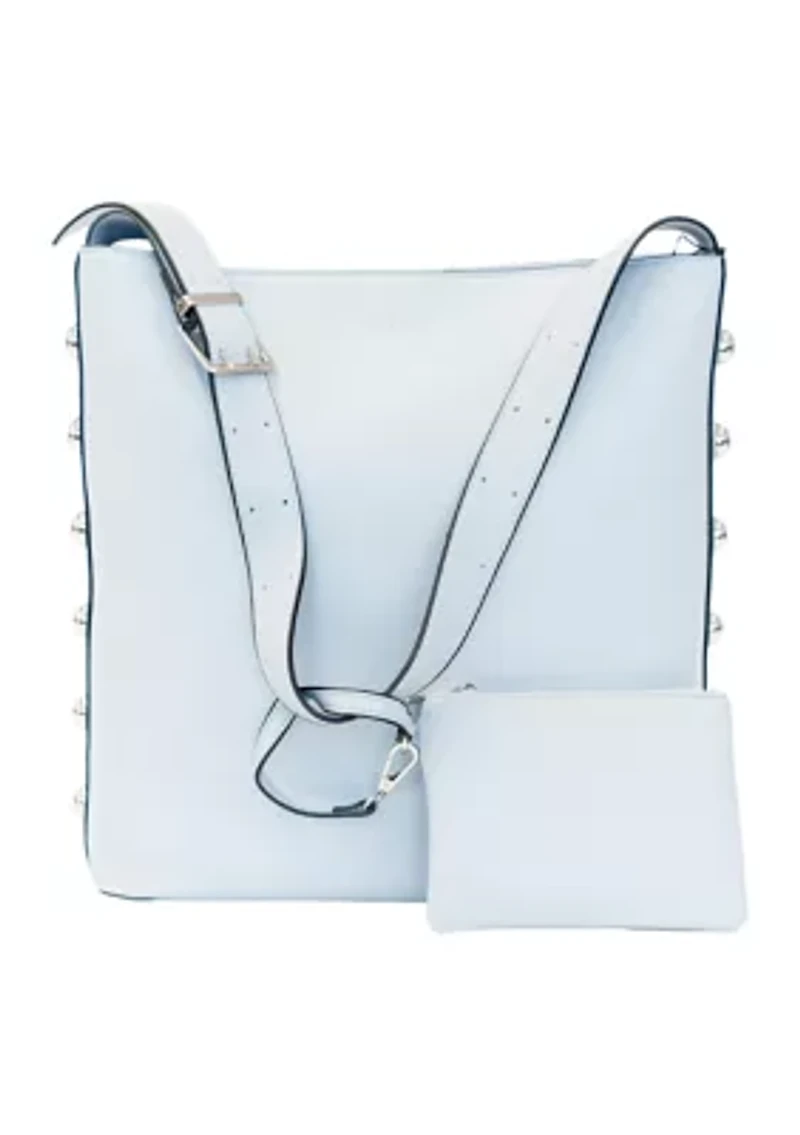 Dome Studded Bucket Carryall Bag