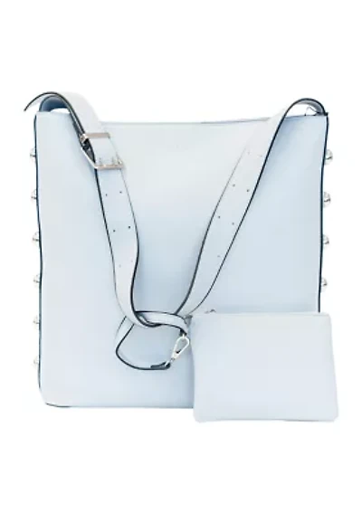 Dome Studded Bucket Carryall Bag