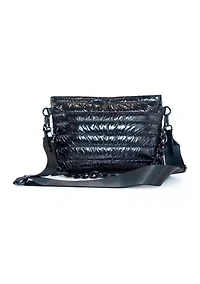 Channel Quilted East West Crossbody Bag