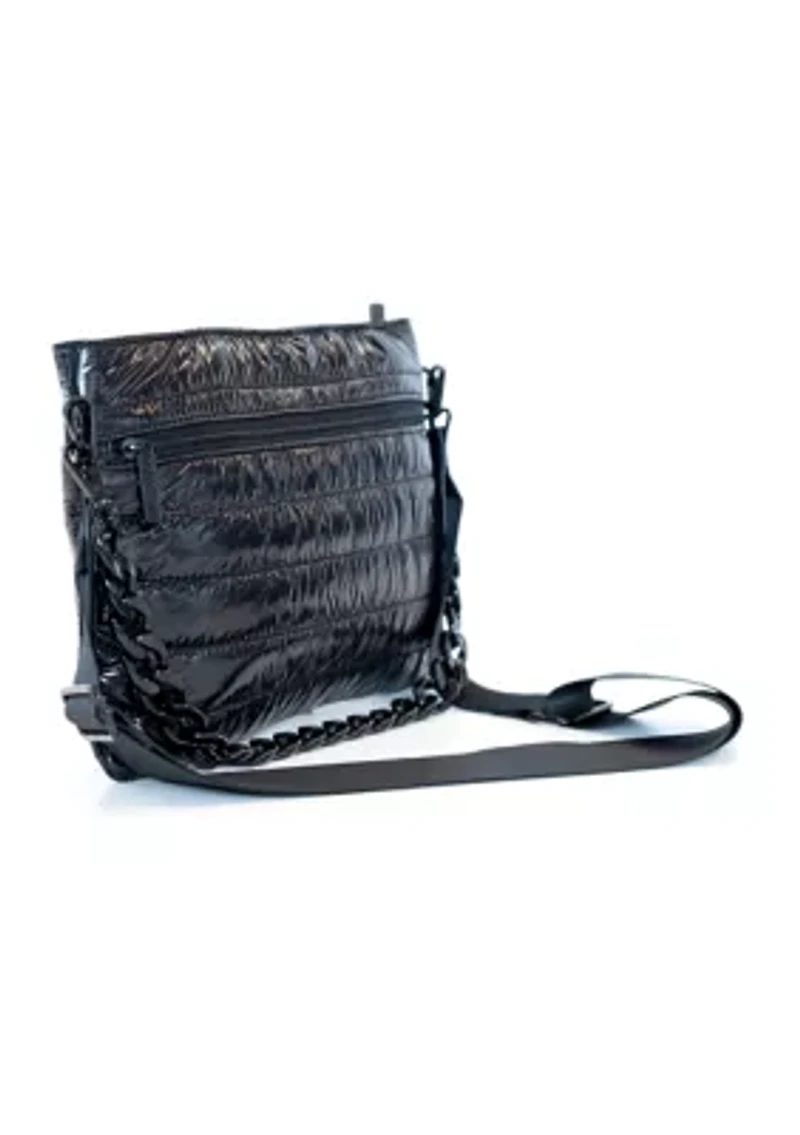 Channel Quilted East West Crossbody Bag