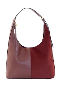 Mixed Media Hobo Bag