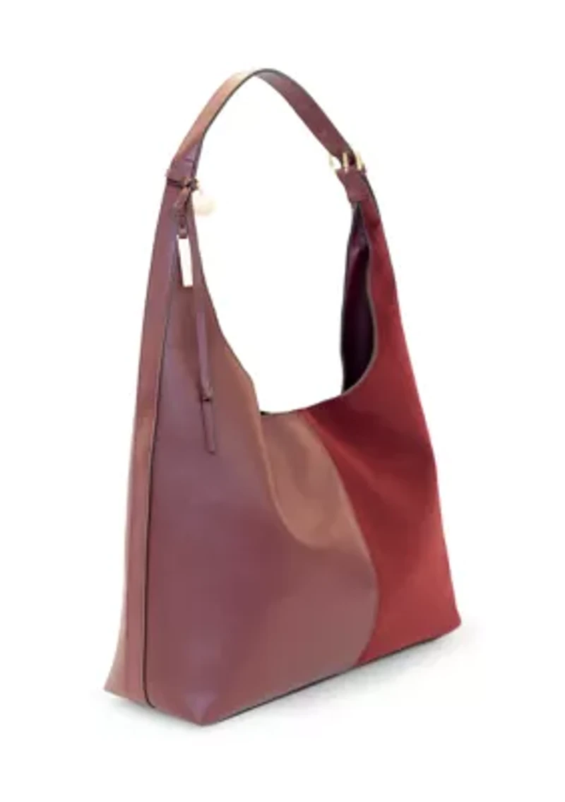 Mixed Media Hobo Bag