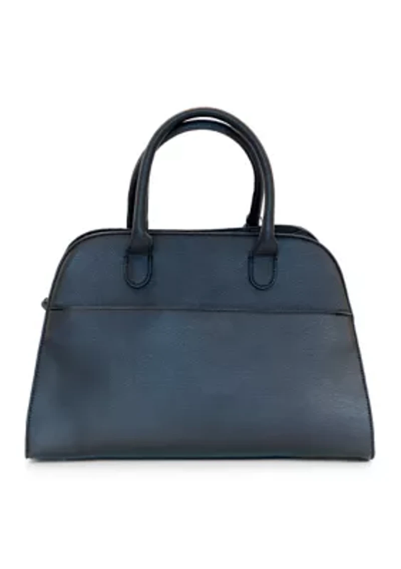 Structured Satchel with Bear Charm