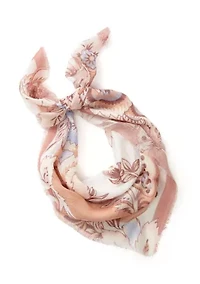 Boho Paisley Printed Square Scarf