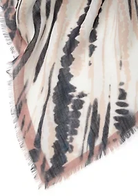 Shibori Zebra Square Scarf
