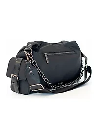 Nylon 2 Way Draped Cargo Crossbody
