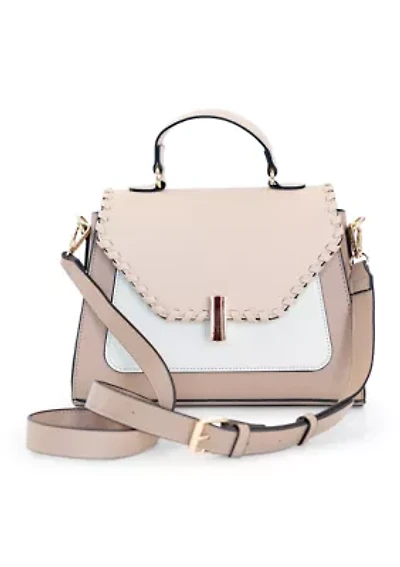 Whipstitch Top Handle Crossbody