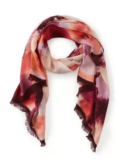 Ombre Texture Print Wrap Scarf.