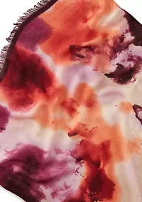Ombre Texture Print Wrap Scarf.