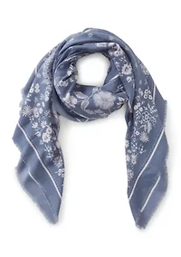 Western Nights Feather Soft Square Scarf