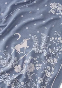 Western Nights Feather Soft Square Scarf