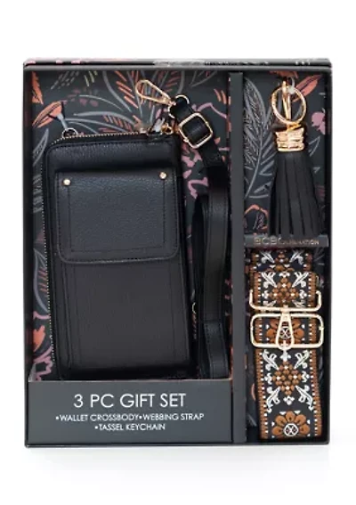 3-Piece Wallet Crossbody Bag Set