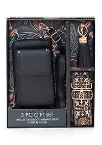 3-Piece Wallet Crossbody Bag Set