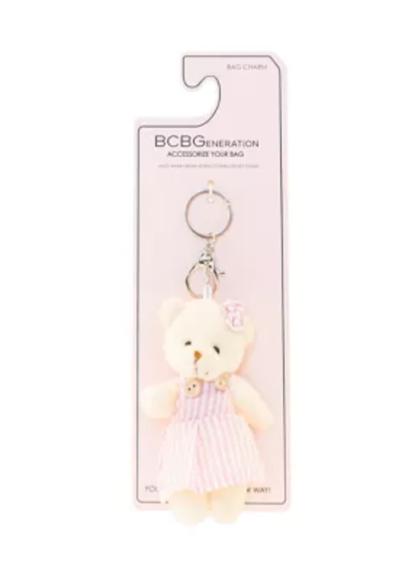 Teddy Bag Charm with Bow and Dress