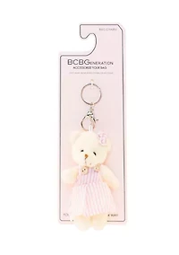 Teddy Bag Charm with Bow and Dress