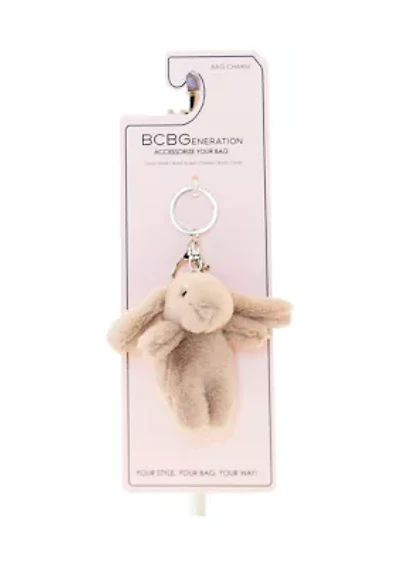 Fur Rabbit Bag Charm