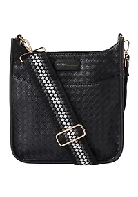 3-Piece Faux Weave Hobo Bag