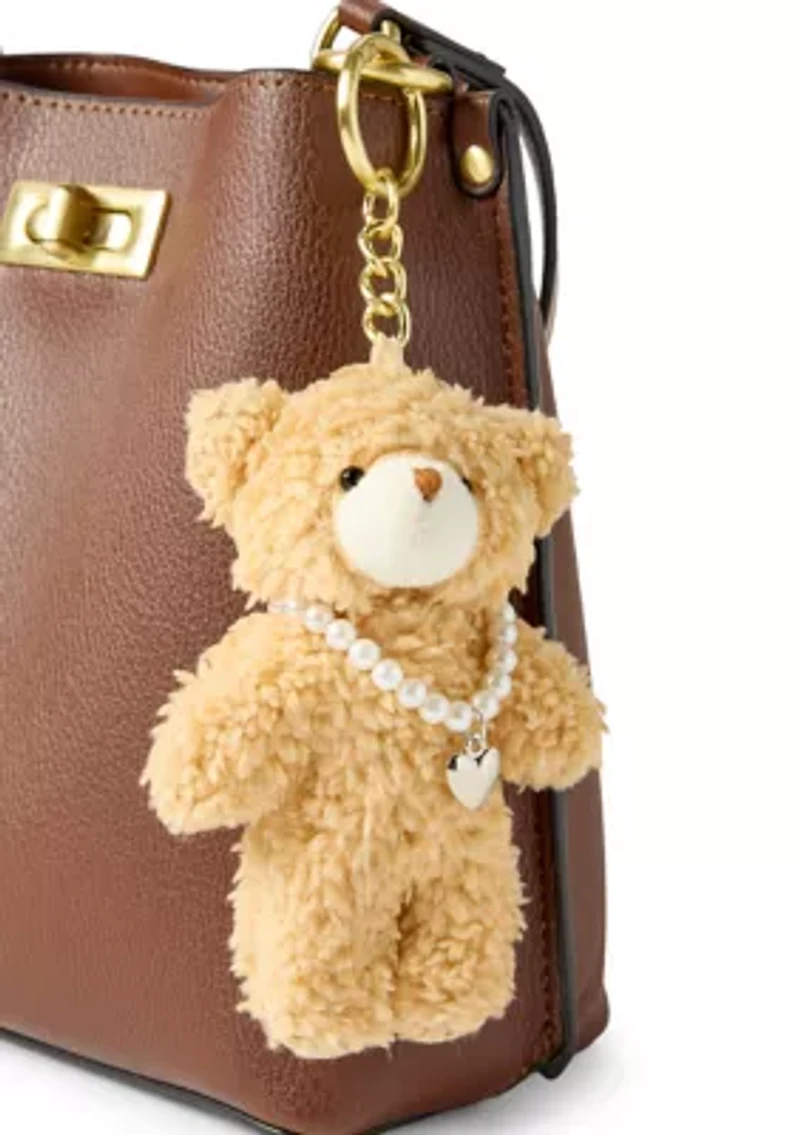 Bear with Pearl Necklace Charm
