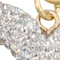 Rhinestone Heart Cable Charm