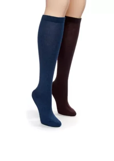 Bamboo Knee High Socks - 2 Pack
