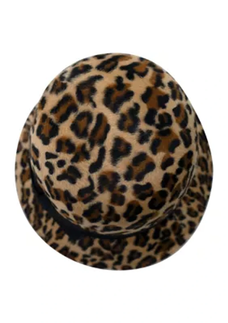 Leopard Cloche Hat 