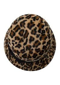 Leopard Cloche Hat 