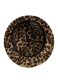 Leopard Cloche Hat 