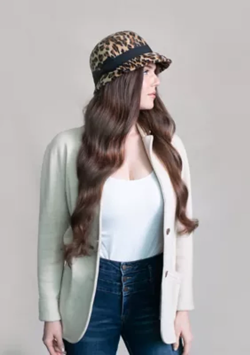 Leopard Cloche Hat 