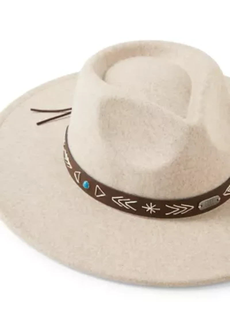 Felt Fedora with Laced Band