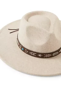 Felt Fedora with Laced Band