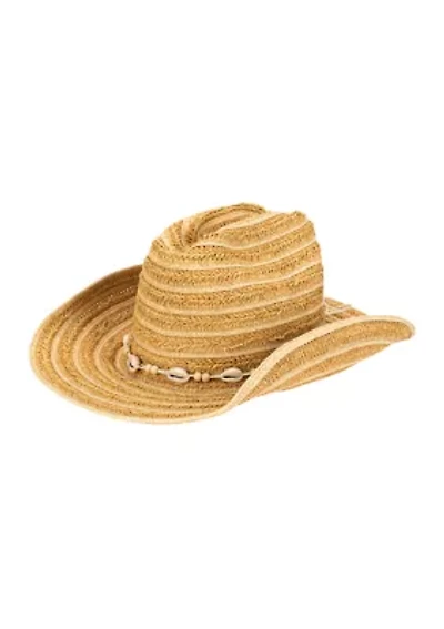Crochet Braid Cattlemans Crease Cowboy Hat