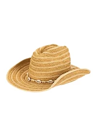 Crochet Braid Cattlemans Crease Cowboy Hat