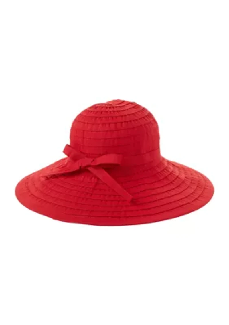 Ribbon Floppy Hat with Self Bow