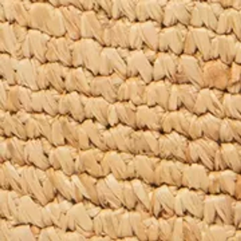 Crochet Raffia Cowboy Hat with Gold Chain