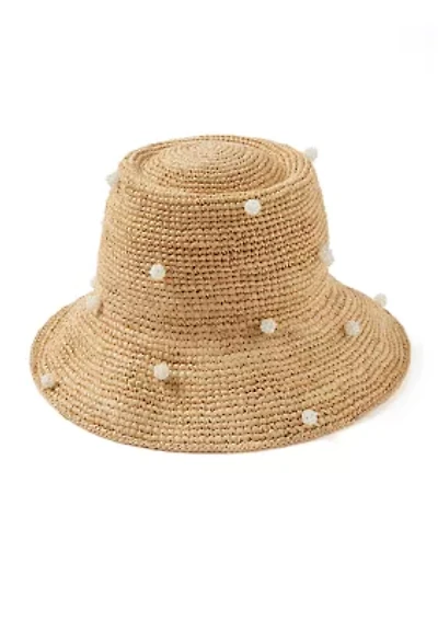 Allover Pearl Clusters Bucket Hat