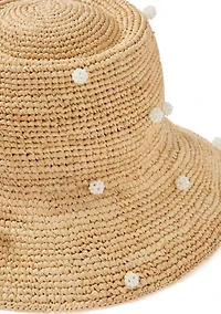 Allover Pearl Clusters Bucket Hat
