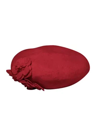 French Style Wool Flower Beret