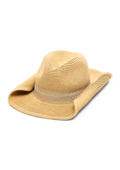 Metallic Western Hat