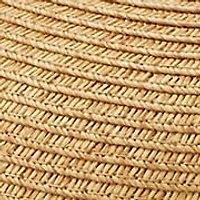 Sun Hat with Open Weave Stripes