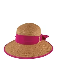 Women's Chiffon Tie Back Face Saver Hat