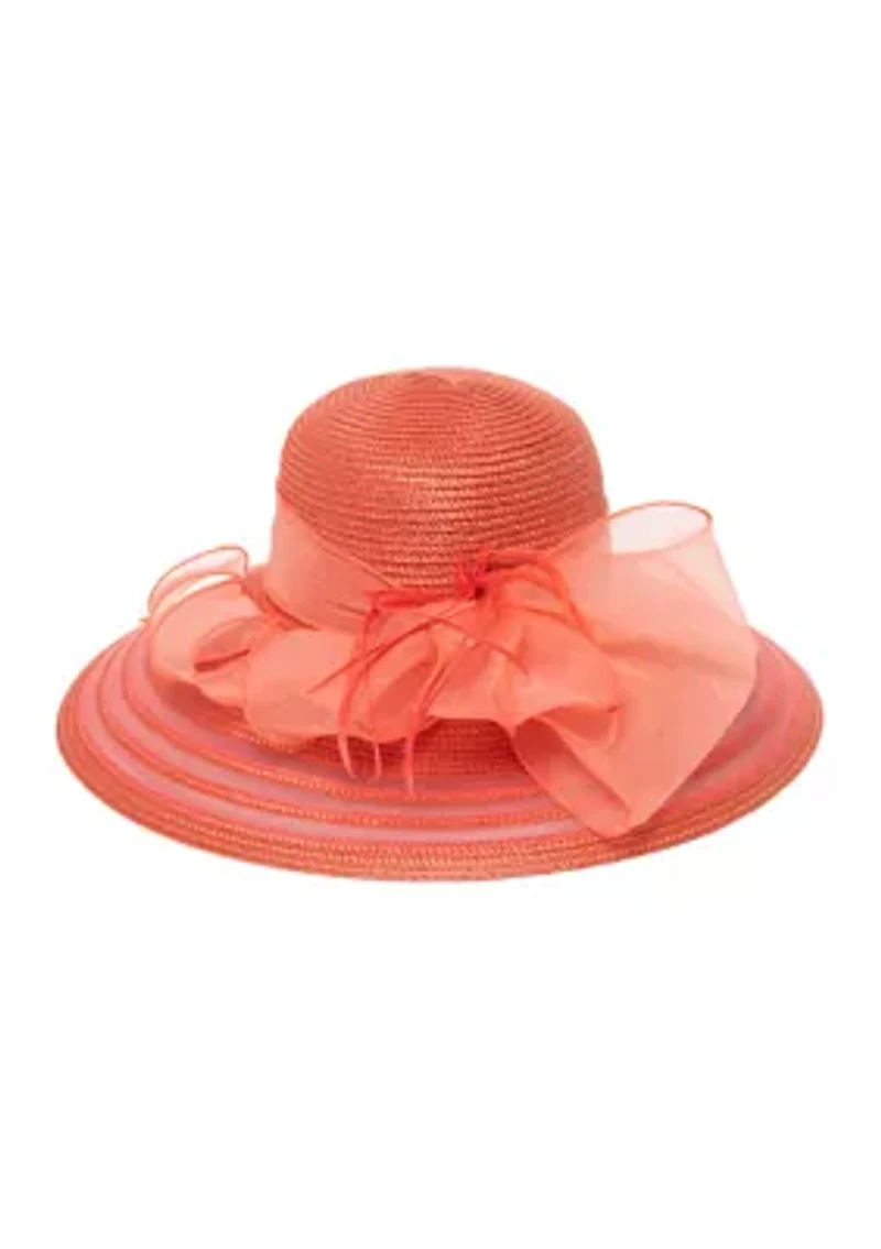 Organza Bow Dressy Hat